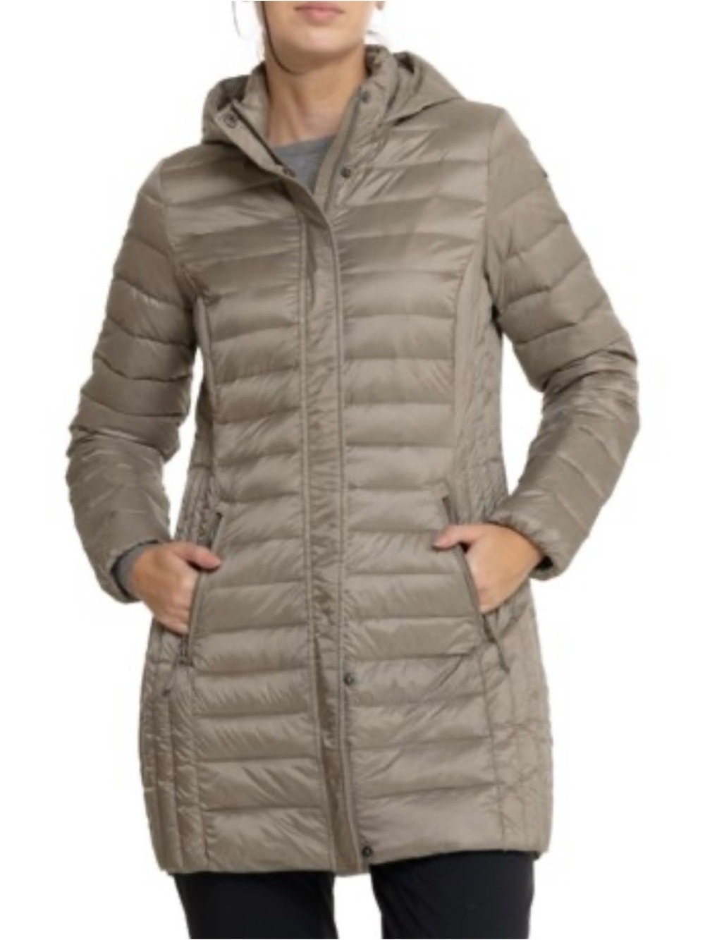32 Degrees Women’s Long Down Jacket - Laurel Oak